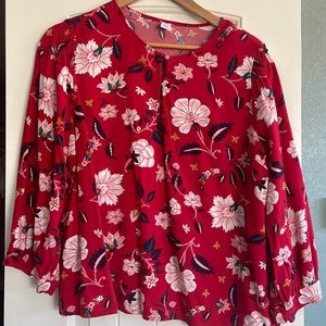 Floral Old Navy top size XL